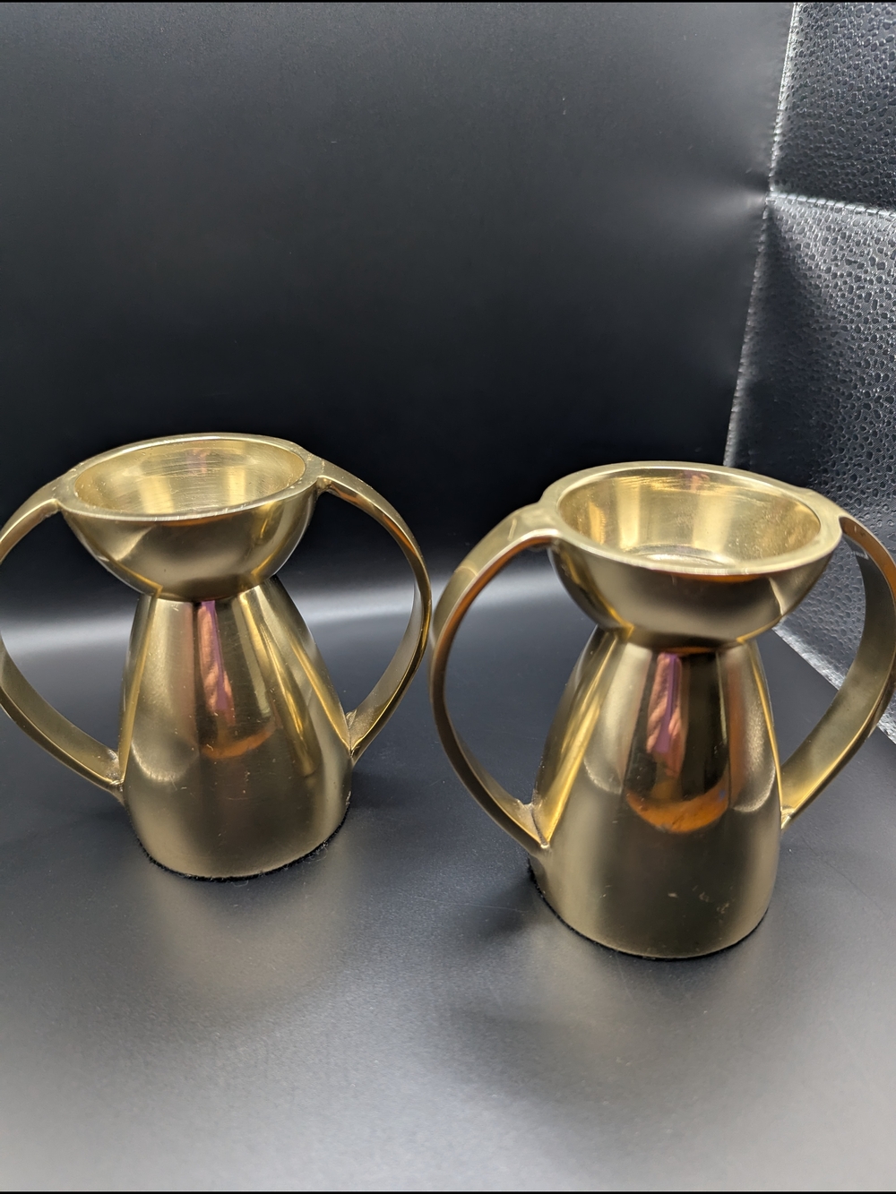 2 Heavy Gold Finish Christelle Tea Light Holders- Bloominville